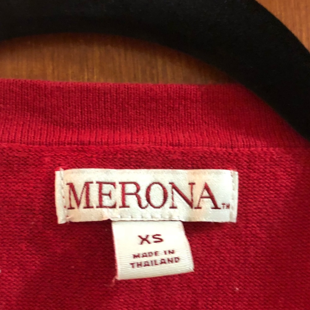 Red merona sweater
